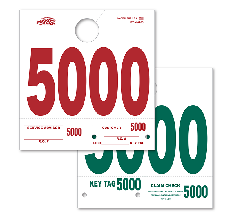 CAATS Heavy Stock Side Padded Dispatch Numbers (HSSP)