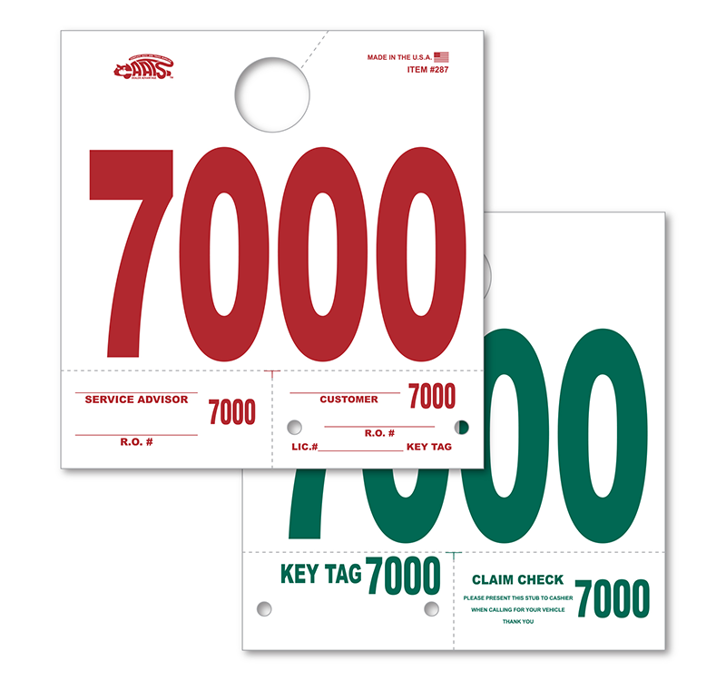 CAATS Heavy Stock Side Padded Dispatch Numbers (HSSP)