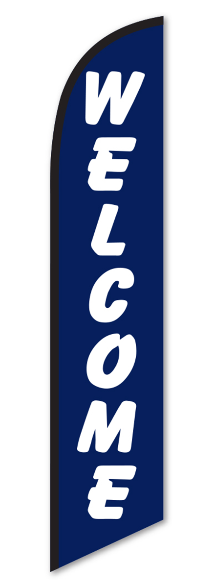 Swooper Banner - Welcome (B/W)