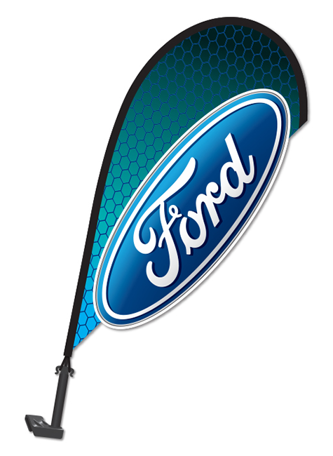 3D Clip-On Paddle Flag - Ford