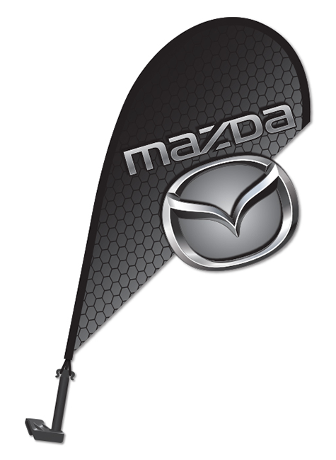 3D Clip-On Paddle Flag - Mazda