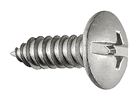 License Plate Screws - Duo-Drive Truss Head (#14 x 3/4")