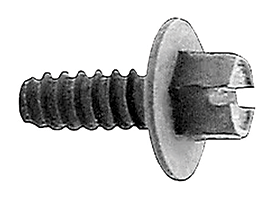 License Plate Screws - Slotted Hex Washer Head (#14 x 5/8")