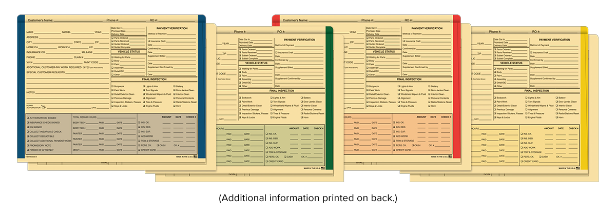 Color Edge Body Shop Jackets (100/Pack)