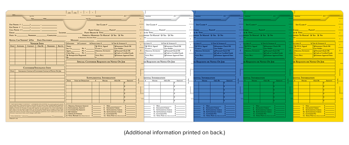 Printed Ultra Heavy Duty Body Shop Jackets