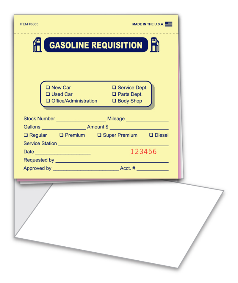 Fuel Requisition Book 3-Part