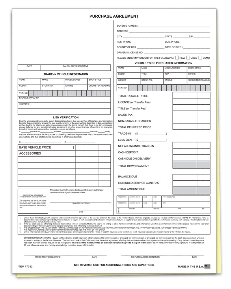 Purchase Agreement (7382)