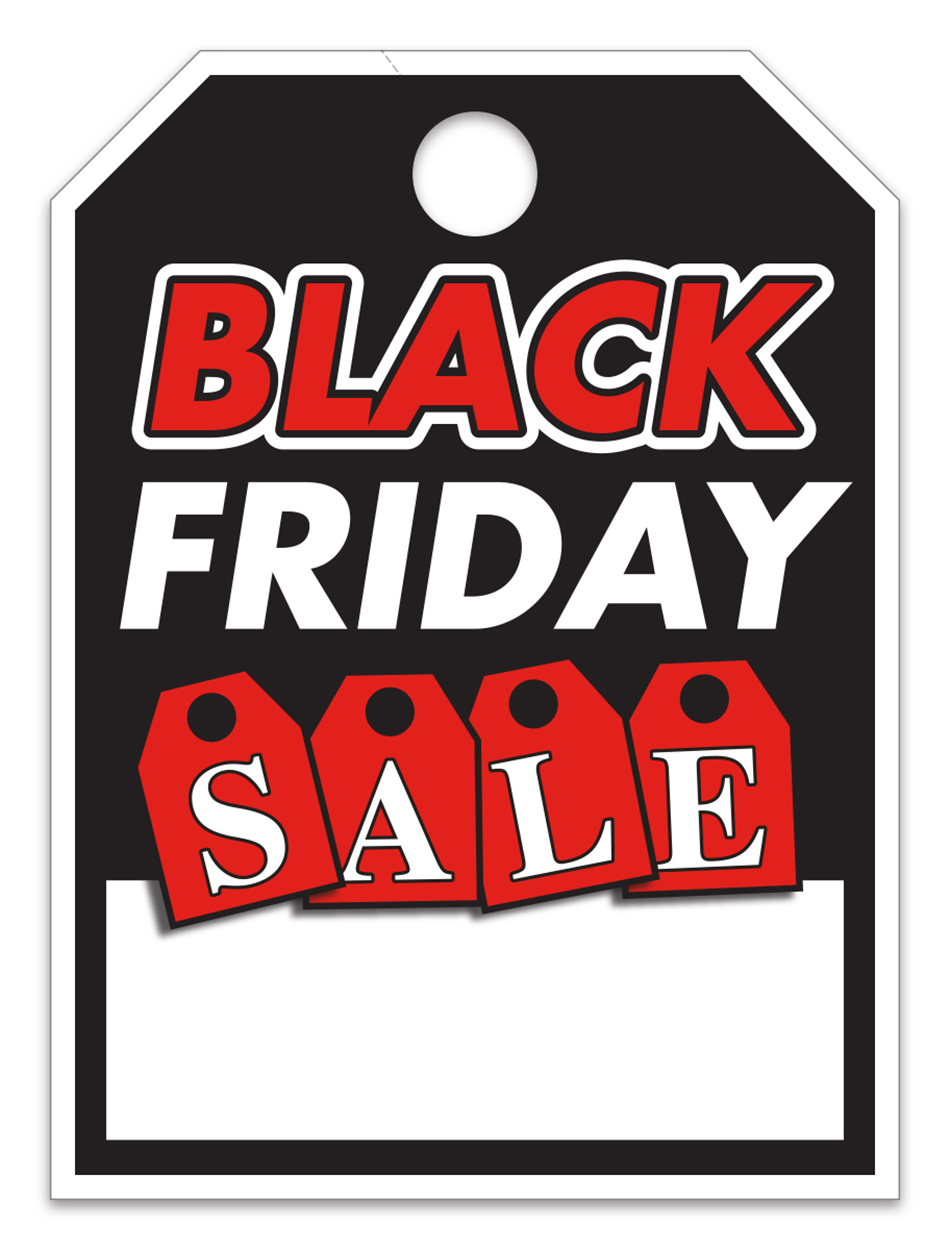 Jumbo Mirror Hang Tags - Black Friday