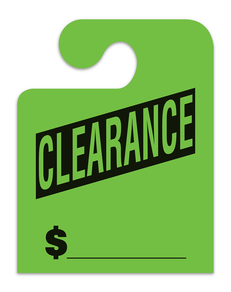 J-Hook Mirror Hang Tags - Clearance