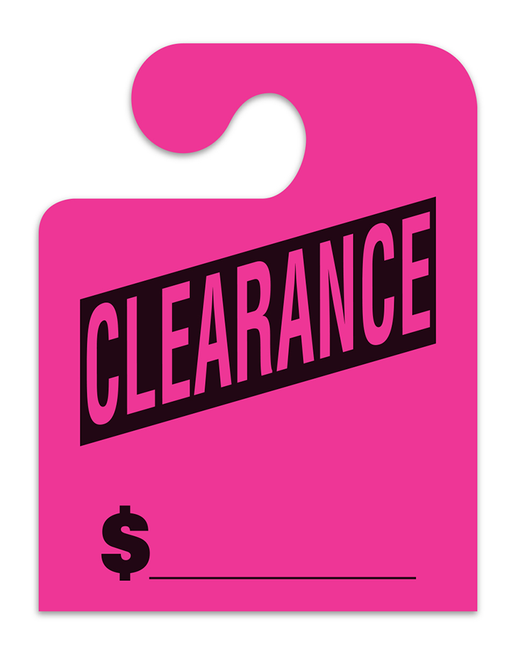 J-Hook Mirror Hang Tags - Clearance