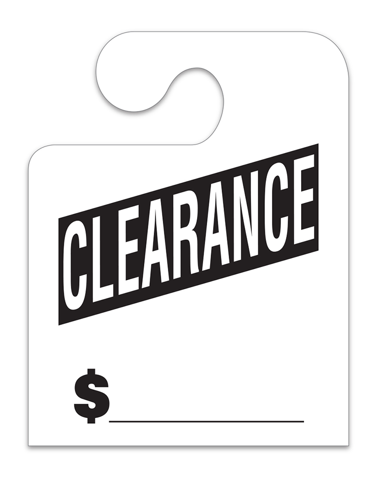 J-Hook Mirror Hang Tags - Clearance
