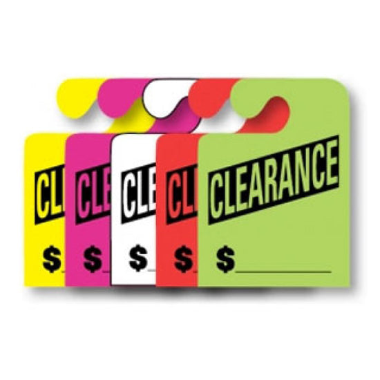J-Hook Mirror Hang Tags - Clearance