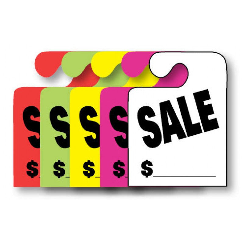 J-Hook Mirror Hang Tags - Sale