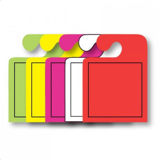 J-Hook Mirror Hang Tags - Blank w/ Box