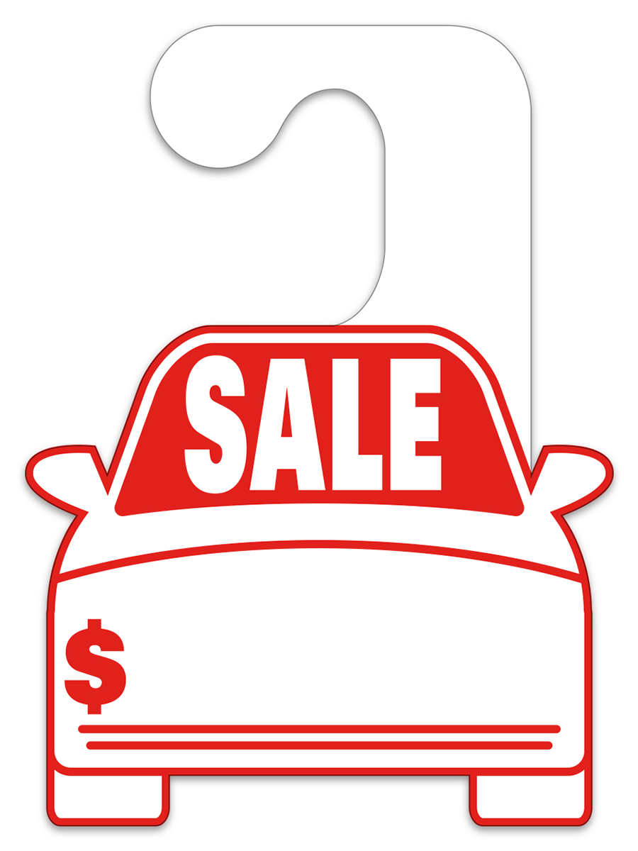 Car-Shaped Hang Tags - Sale