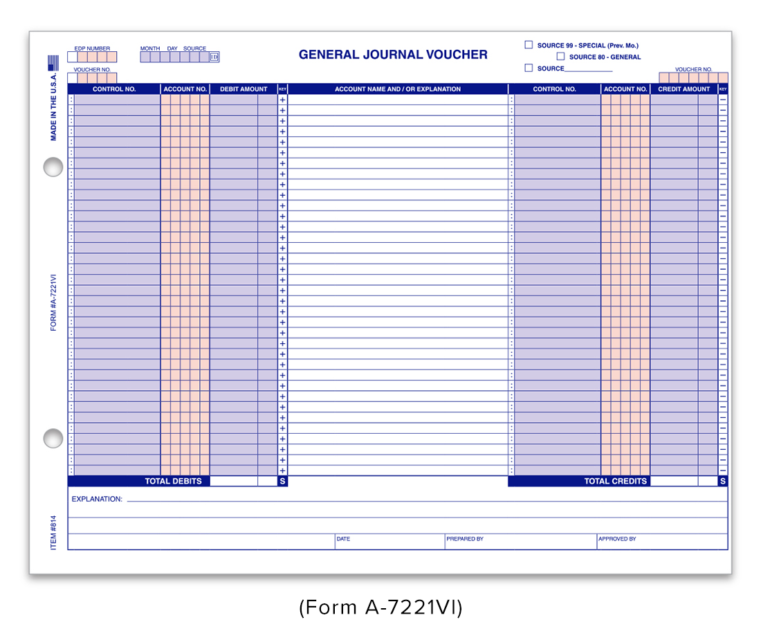 General Journal Voucher (A-7221-VI) | LotDrop