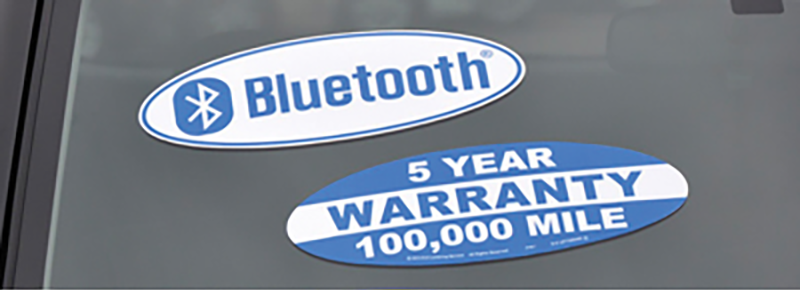 Oval Slogan Decals - Features