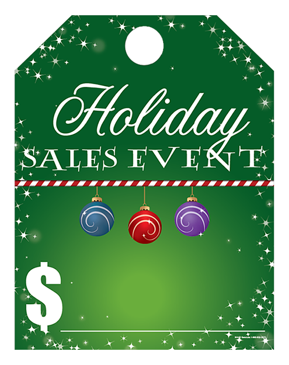 Full Color Holiday Hang Tags - Holiday Sales Event