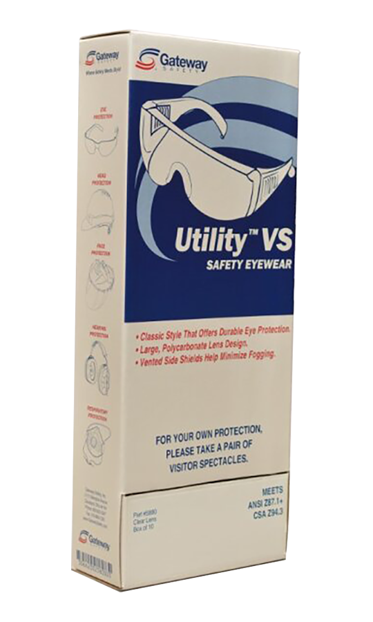 Classic Utility VS Visitor Safety Glasses Dispenser Box