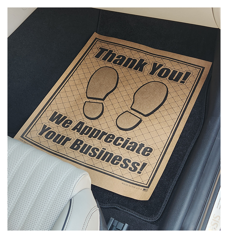 60# Brown Kraft Paper Floor Mats