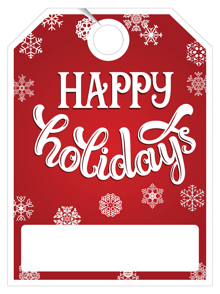 V-T Holiday Hang Tags - Christmas
