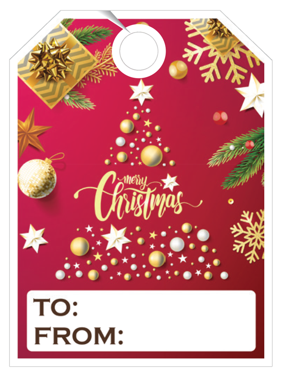 V-T Holiday Hang Tags - Christmas
