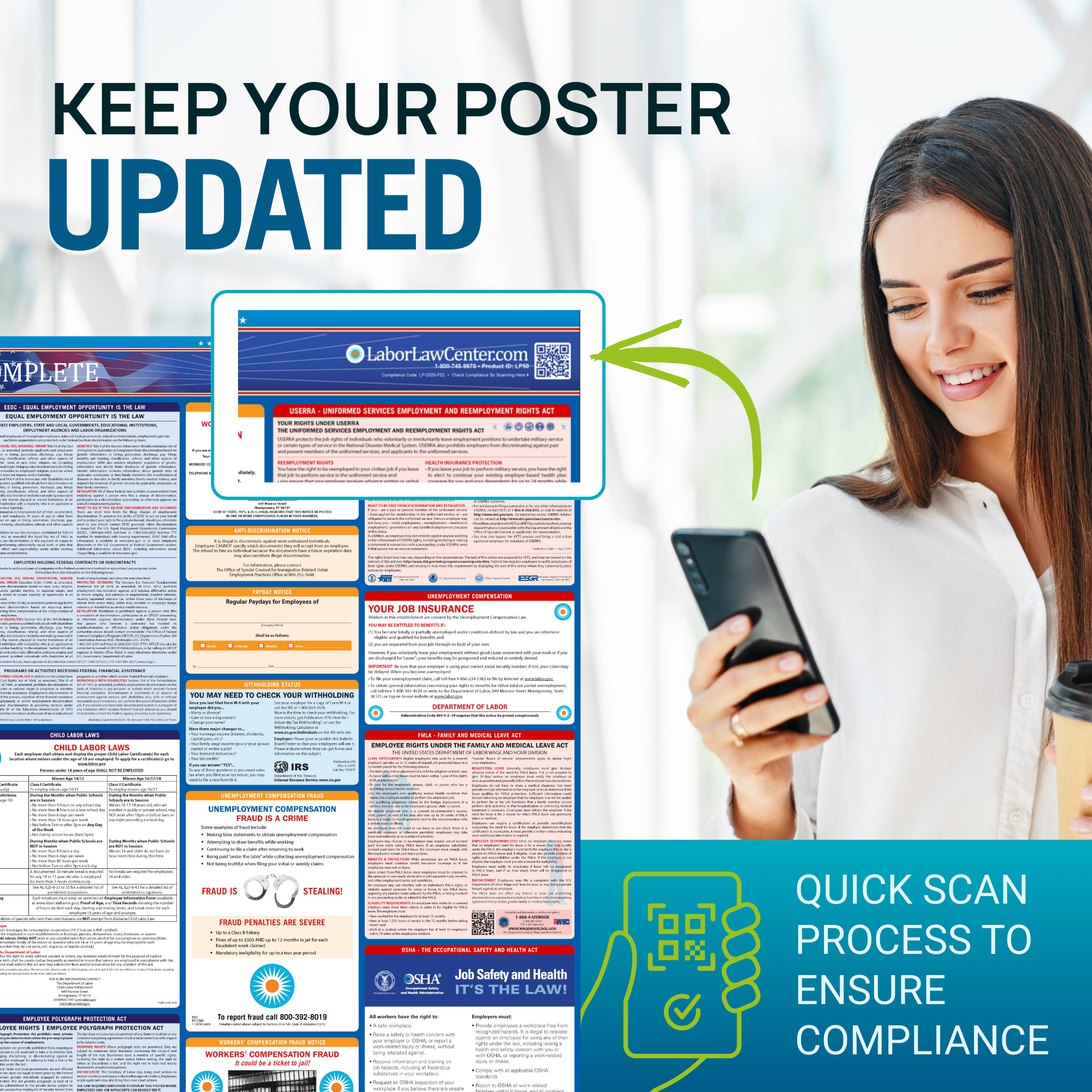 Federal & State Labor Law Poster 2026 - New Hampshire