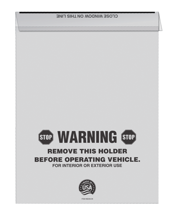 Fold-Over Buyers Guide Form Holder