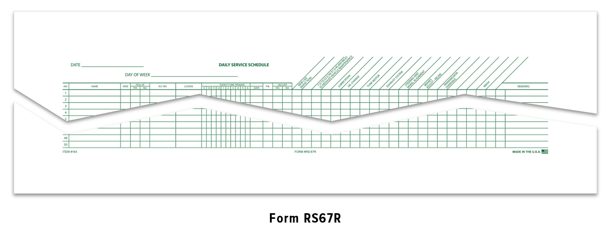 Daily Service Schedule (RS67R)