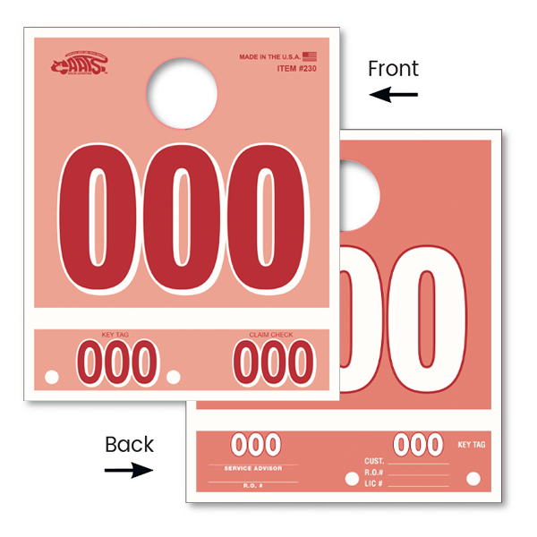 CAATS Colored Dispatch Numbers 3-Digit (3D-NR)