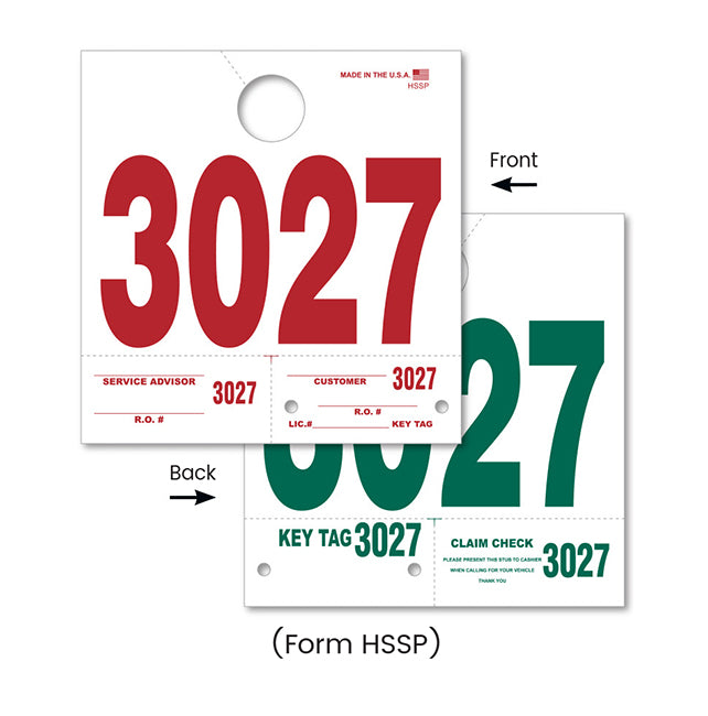 CAATS Heavy Stock Side Padded Dispatch Numbers (HSSP)