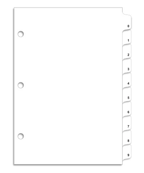 FILE RIGHT Service File Label Ringbook Divider