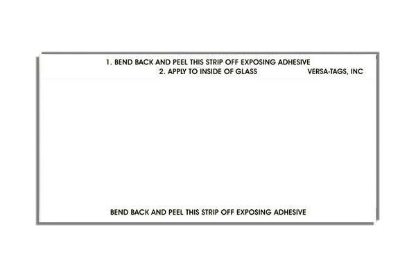 V-T Blank Mini Stock Signs (650) - White