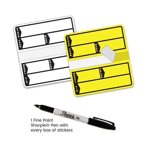 V-T Poly Stock Stickers