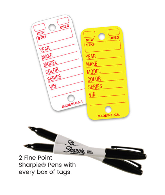 V-T Poly Tag Stock Key Tags