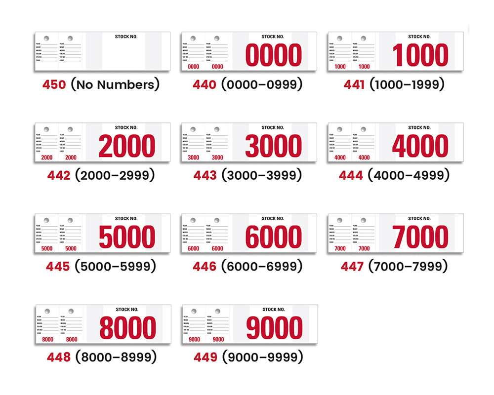 Vehicle Stock Numbers (VSN)