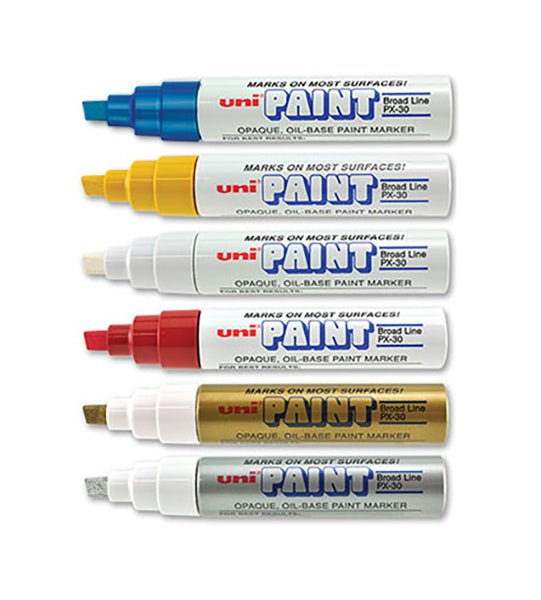 Uni Paint PX-30 Oil-based Permanent Paint Marker Jumbo 7 Colors Available 