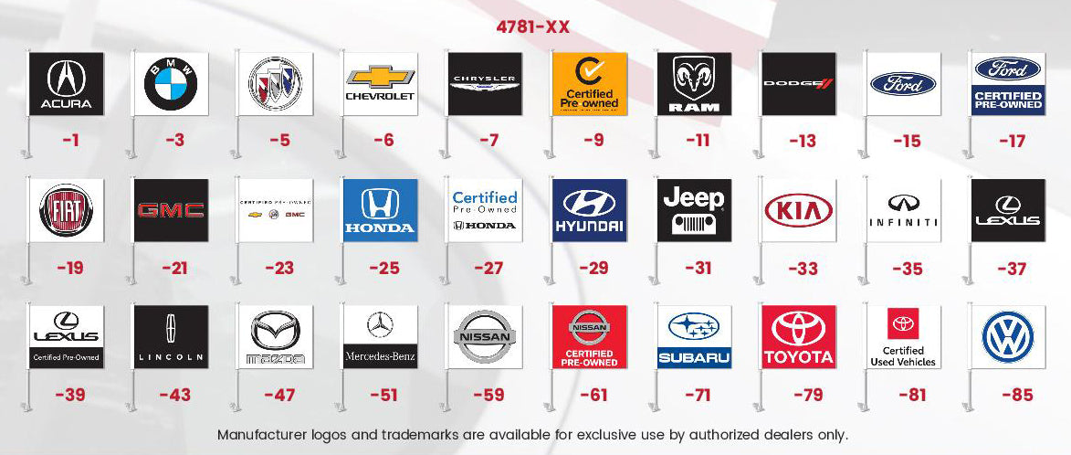 Clip-On Window Flags - Makes