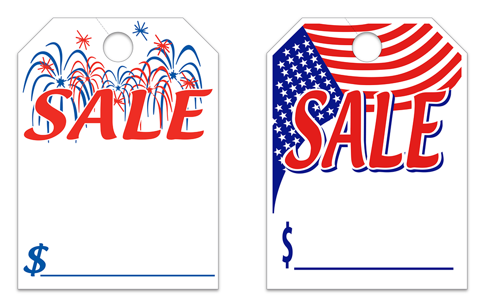 Mirror Hang Tags - Patriotic