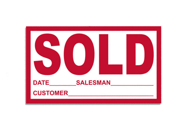 Sold Stickers (Red/White)