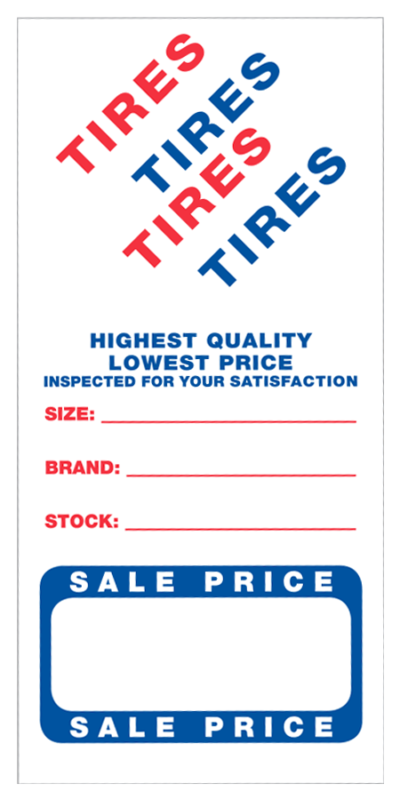 Tire Advertising Labels