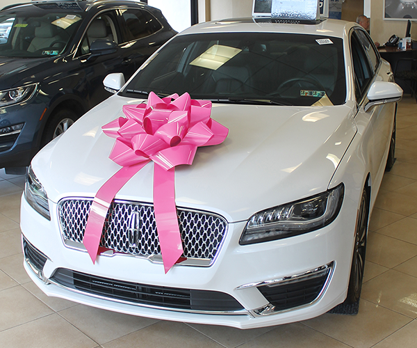 28" Big Gift Vinyl Car Bow