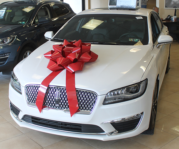 28" Big Gift Vinyl Car Bow