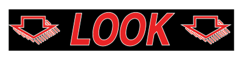 Shadow Slogan Decals - Red/White/Black