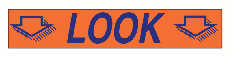 Shadow Slogan Decals - Blue/Orange