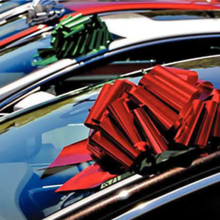 12" Metallic Pull Bow - Assorted Colors