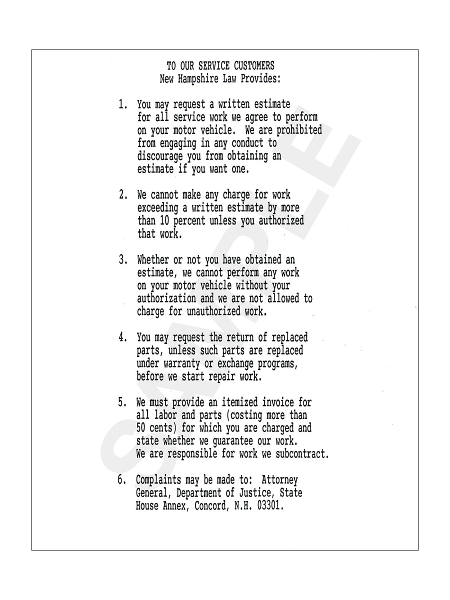 Service Repair Shop Sign