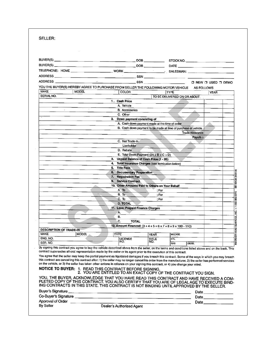 Generic Purchase & Sale Agreement