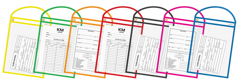 CAATS Neon Stitched Work Ticket Holders