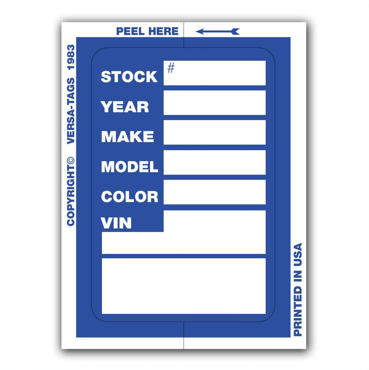 V-T Kleer-Bak Stock Stickers (V400)